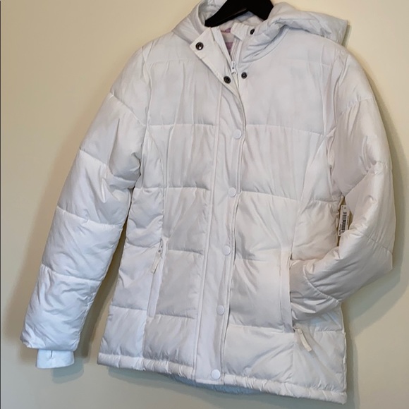 Amazon Essentials Jackets & Blazers - NWT White Puffy Jkt Fleece Interior Size S